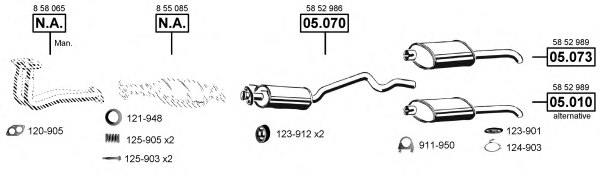 ASMET OP050755 Exhaust System